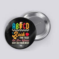 Vintage Testing ABCD Rock The Test Day Teach.ers Student.s Button