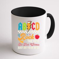 Vintage Testing ABCD Rock The Test Day Teach.ers Student.s Mug