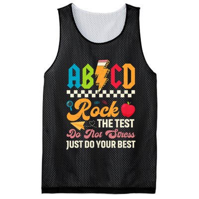 Vintage Testing ABCD Rock The Test Day Teach.ers Student.s Mesh Reversible Basketball Jersey Tank