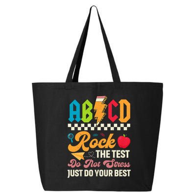 Vintage Testing ABCD Rock The Test Day Teach.ers Student.s 25L Jumbo Tote