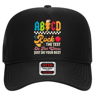 Vintage Testing ABCD Rock The Test Day Teach.ers Student.s Trucker Hat