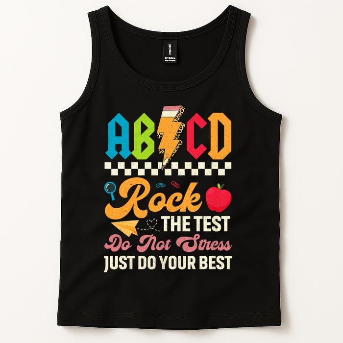 Vintage Testing ABCD Rock The Test Day Teach.ers Student.s Tank Top