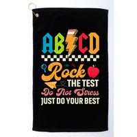 Vintage Testing ABCD Rock The Test Day Teach.ers Student.s Golf Towel