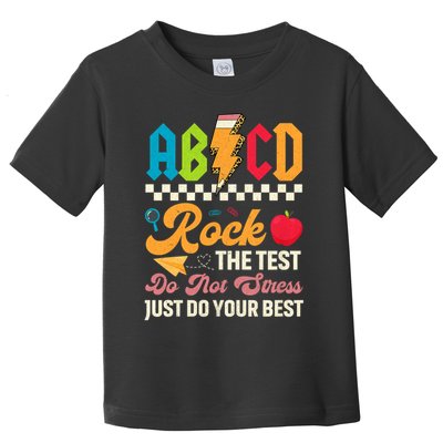 Vintage Testing ABCD Rock The Test Day Teach.ers Student.s Toddler T-Shirt