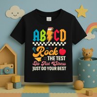 Vintage Testing ABCD Rock The Test Day Teach.ers Student.s Toddler T-Shirt