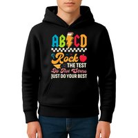 Vintage Testing ABCD Rock The Test Day Teach.ers Student.s Kids Hoodie