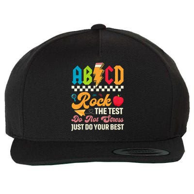 Vintage Testing ABCD Rock The Test Day Teach.ers Student.s Wool Snapback Cap
