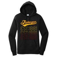 Vintage Tuskegee Al Distressed Maroon Varsity Style Women's Pullover Hoodie