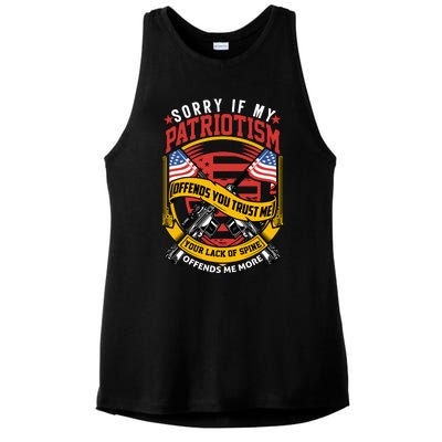 Veteran T Army T S Ladies PosiCharge Tri-Blend Wicking Tank