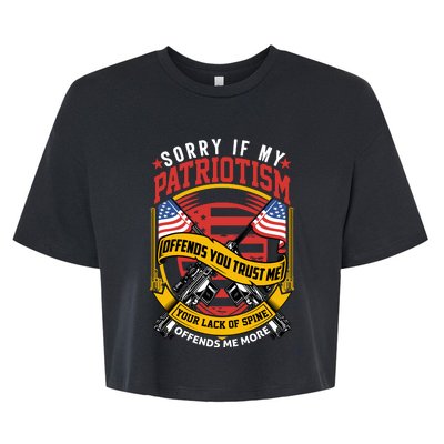 Veteran T Army T S Bella+Canvas Jersey Crop Tee