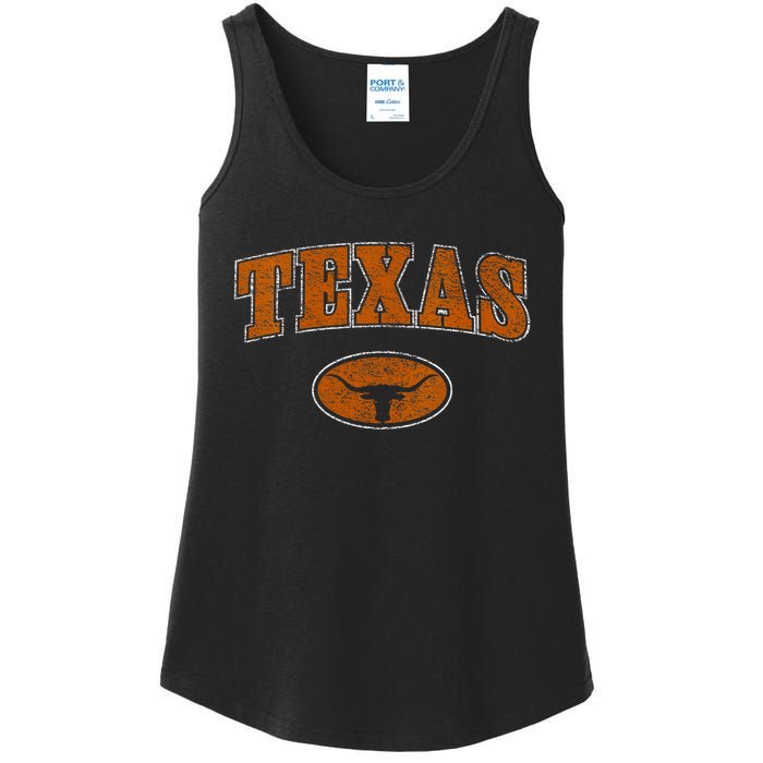 Vintage Texas Austin Style Souvenir Gift Tx Football Ladies Essential Tank