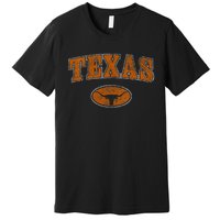 Vintage Texas Austin Style Souvenir Gift Tx Football Premium T-Shirt