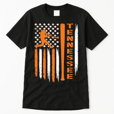 Vintage Tennessee American Us Flag Tall T-Shirt