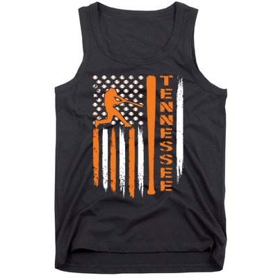 Vintage Tennessee American Us Flag Tank Top