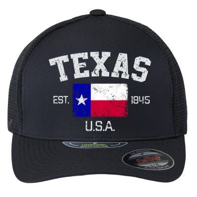 Vintage Texas Austin Est 1845 Souvenir Gift Cute Gift Flexfit Unipanel Trucker Cap