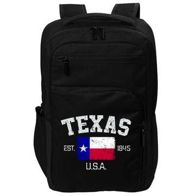 Vintage Texas Austin Est 1845 Souvenir Gift Cute Gift Impact Tech Backpack