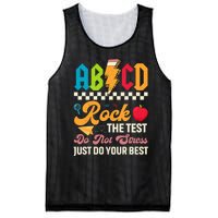 Vintage Testing Abcd Rock The Test Day Teachers Students Mesh Reversible Basketball Jersey Tank