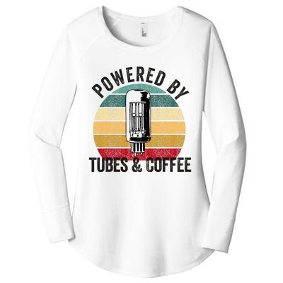 Vacuum Tube Amp Amplifier Analog Audio Electron Valve Guitar Women's Perfect Tri Tunic Long Sleeve Shirt