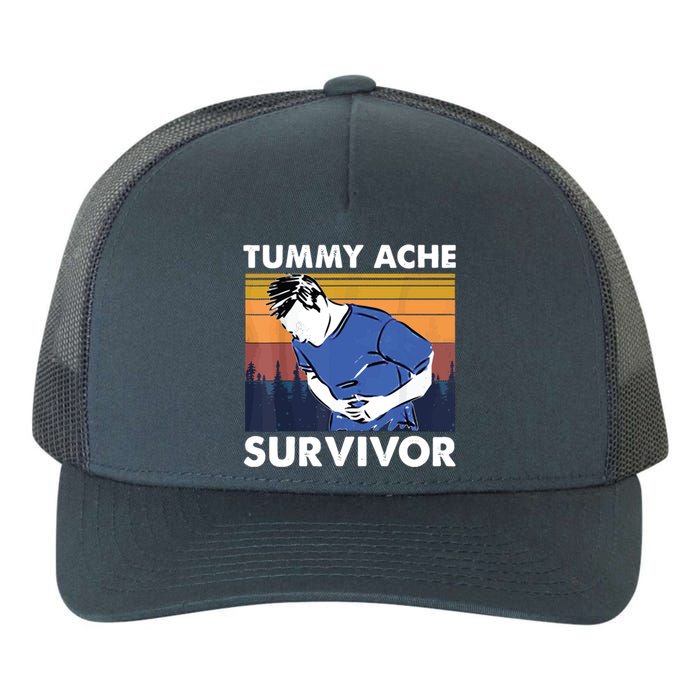 Vintage Tummy Ache Survivor Yupoong Adult 5-Panel Trucker Hat