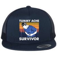 Vintage Tummy Ache Survivor Flat Bill Trucker Hat