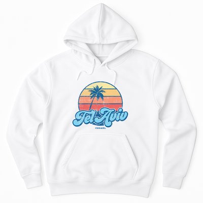 Vintage Tel Aviv Israel Classic 70s Retro Surfer Hoodie