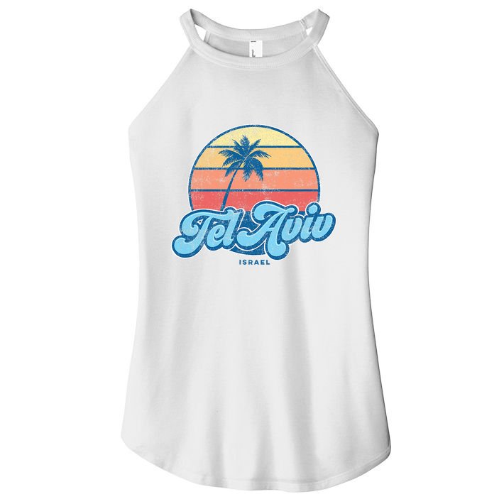 Vintage Tel Aviv Israel Classic 70s Retro Surfer Women's Perfect Tri Rocker Tank