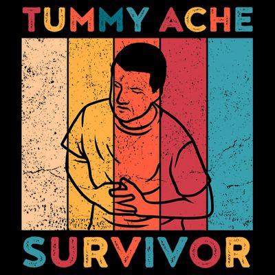 Vintage Tummy Ache Survivor T-Shirt