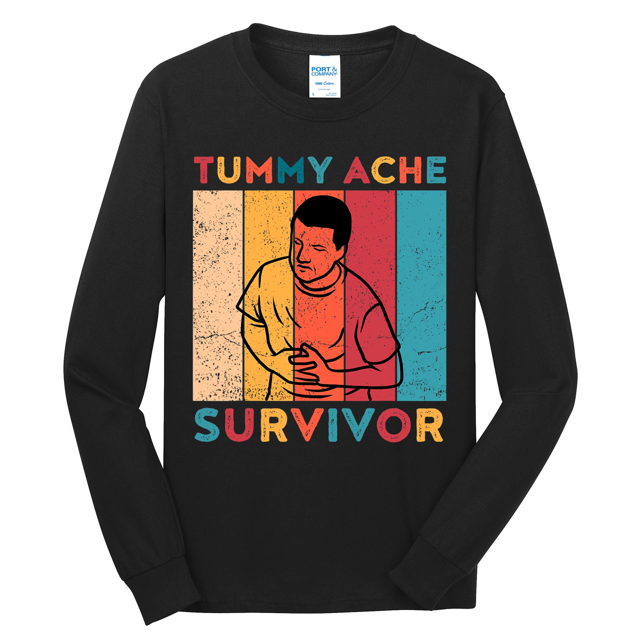 Vintage Tummy Ache Survivor Tall Long Sleeve T-Shirt