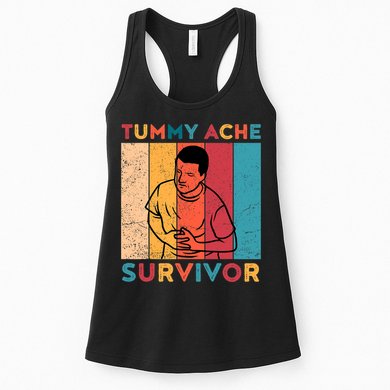 Vintage Tummy Ache Survivor Womens Tank Top
