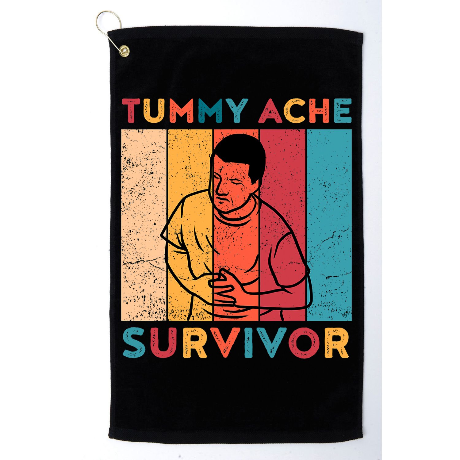 Vintage Tummy Ache Survivor Golf Towel