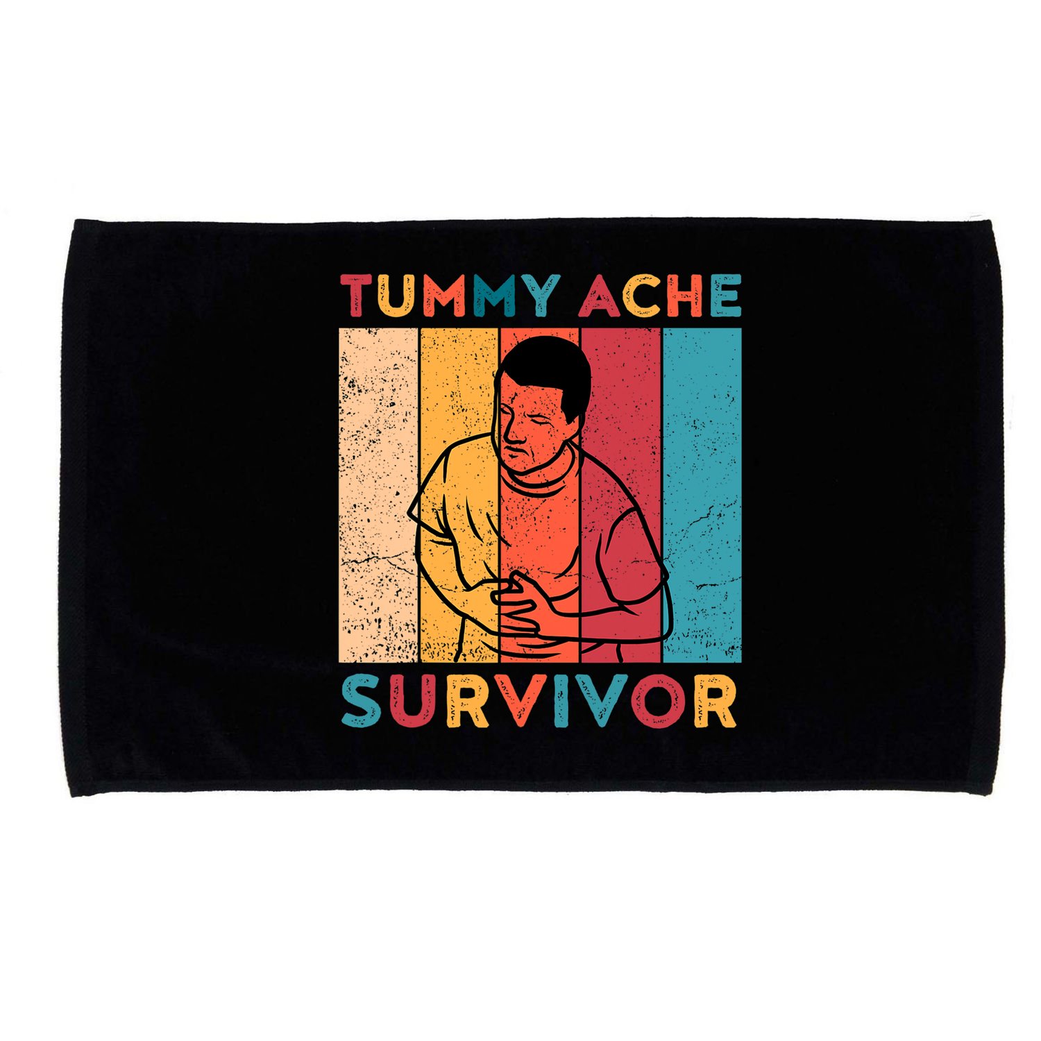 Vintage Tummy Ache Survivor Microfiber Hand Towel