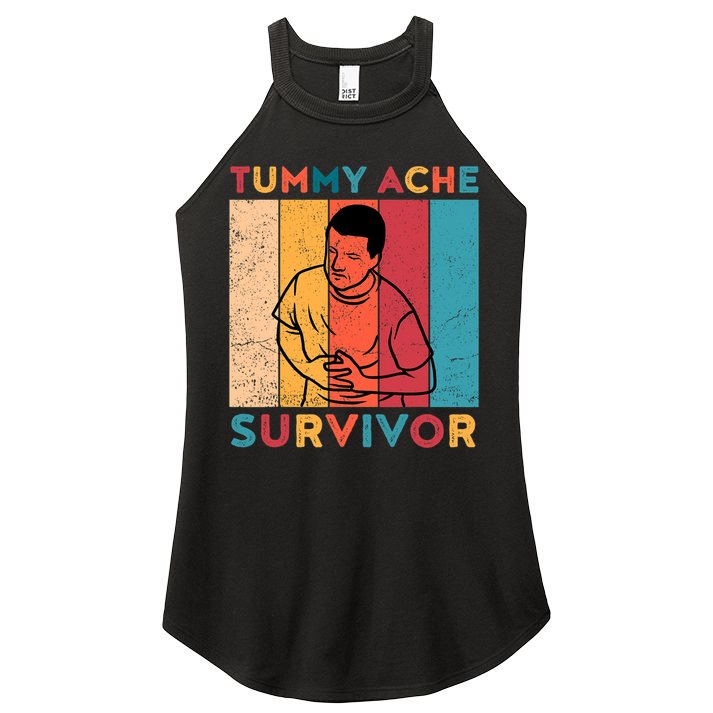 Vintage Tummy Ache Survivor Women's Perfect Tri Rocker Tank