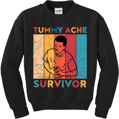 Vintage Tummy Ache Survivor Kids Sweatshirt