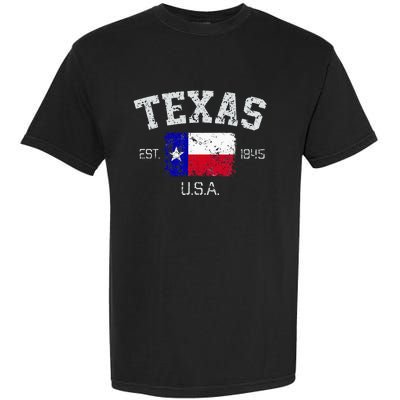 Vintage Texas Austin Est 1845 Souvenir Gift Garment-Dyed Heavyweight T-Shirt