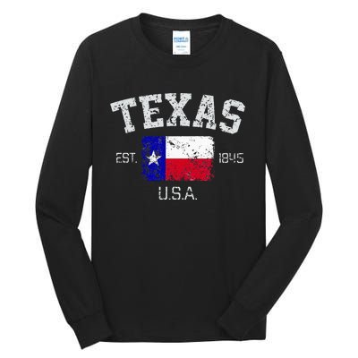 Vintage Texas Austin Est 1845 Souvenir Gift Tall Long Sleeve T-Shirt