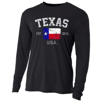 Vintage Texas Austin Est 1845 Souvenir Gift Cooling Performance Long Sleeve Crew