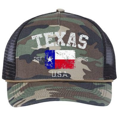 Vintage Texas Austin Est 1845 Souvenir Gift Retro Rope Trucker Hat Cap