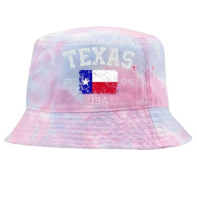 Vintage Texas Austin Est 1845 Souvenir Gift Tie-Dyed Bucket Hat