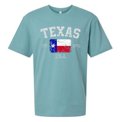 Vintage Texas Austin Est 1845 Souvenir Gift Sueded Cloud Jersey T-Shirt