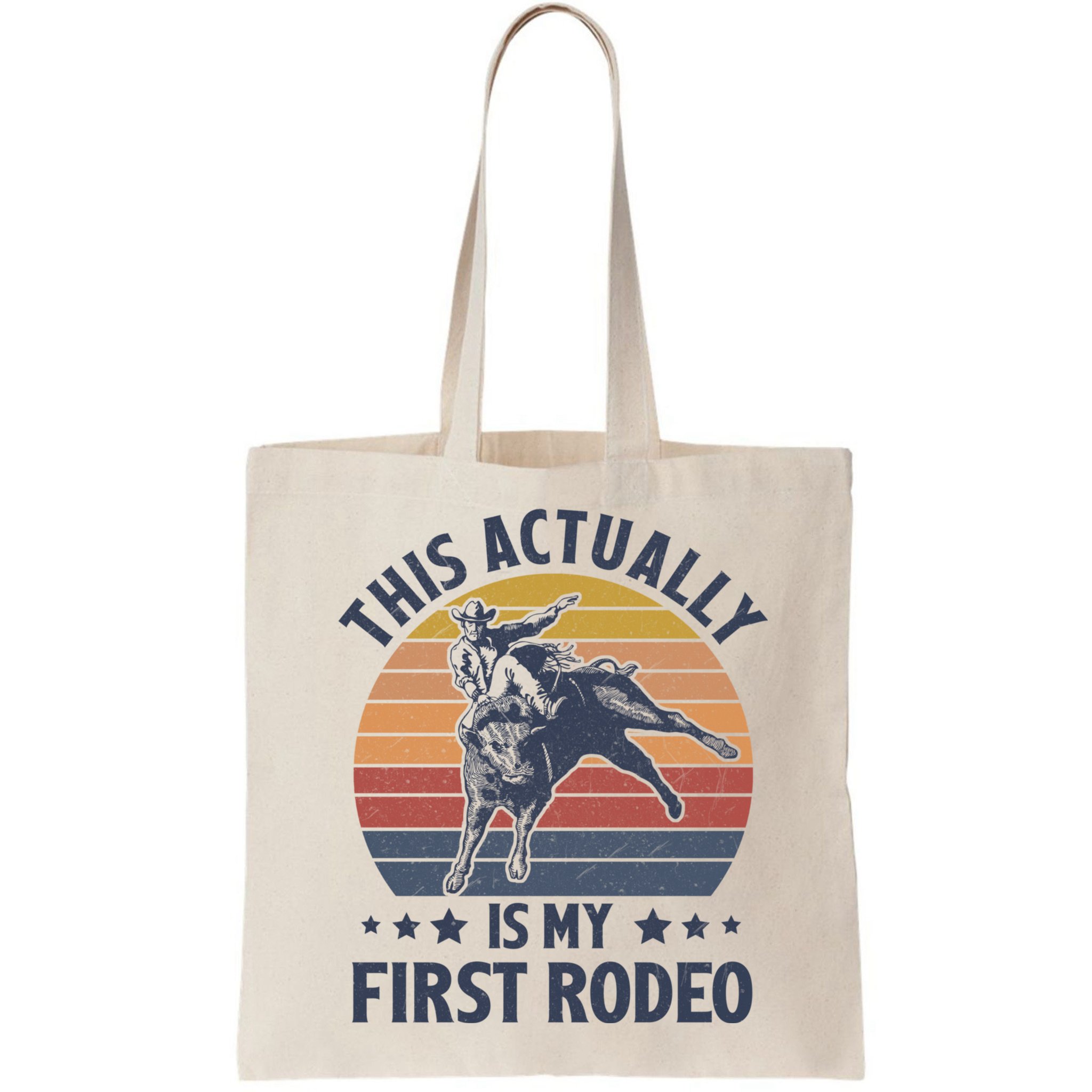 Vintage This Actually Is My First Rodeo Country Life Howdy Bag