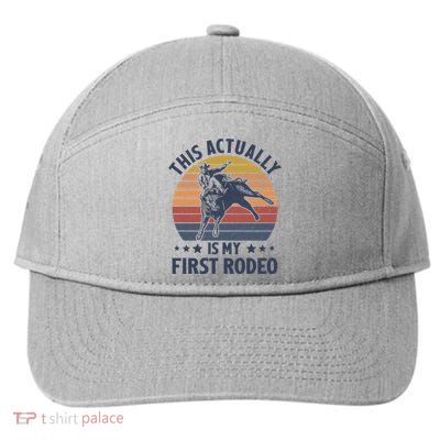 Vintage This Actually Is My First Rodeo Country Life Howdy 7-Panel Snapback Hat