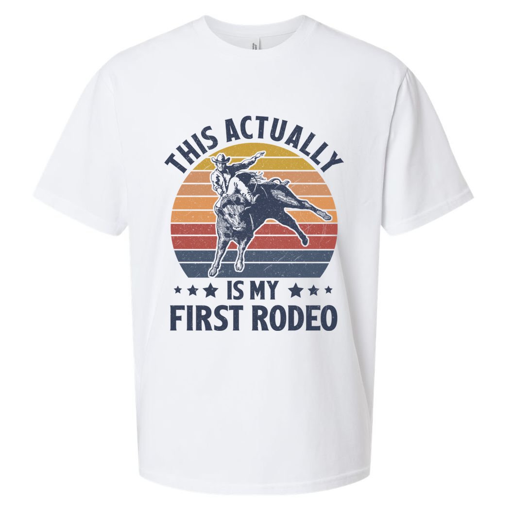 Vintage This Actually Is My First Rodeo Country Life Howdy Sueded Cloud Jersey T-Shirt