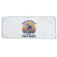 Vintage This Actually Is My First Rodeo Country Life Howdy Large Microfiber Waffle Golf Towel