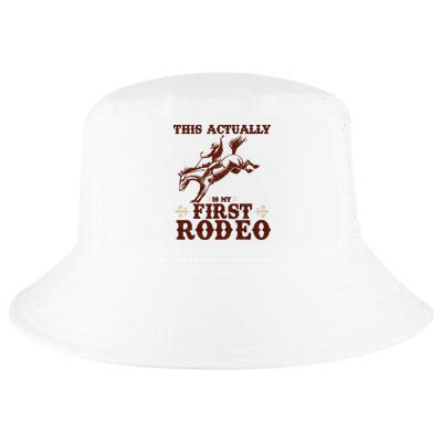 Vintage This Actually Is My First Rodeo Cool Comfort Performance Bucket Hat