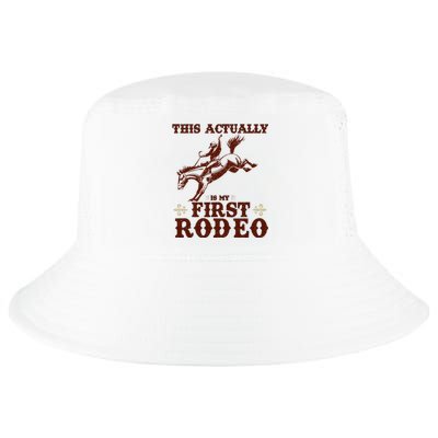 Vintage This Actually Is My First Rodeo Cool Comfort Performance Bucket Hat