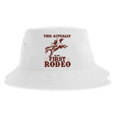 Vintage This Actually Is My First Rodeo Sustainable Bucket Hat