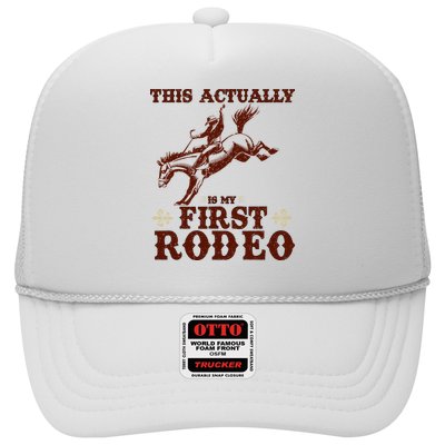 Vintage This Actually Is My First Rodeo Trucker Hat