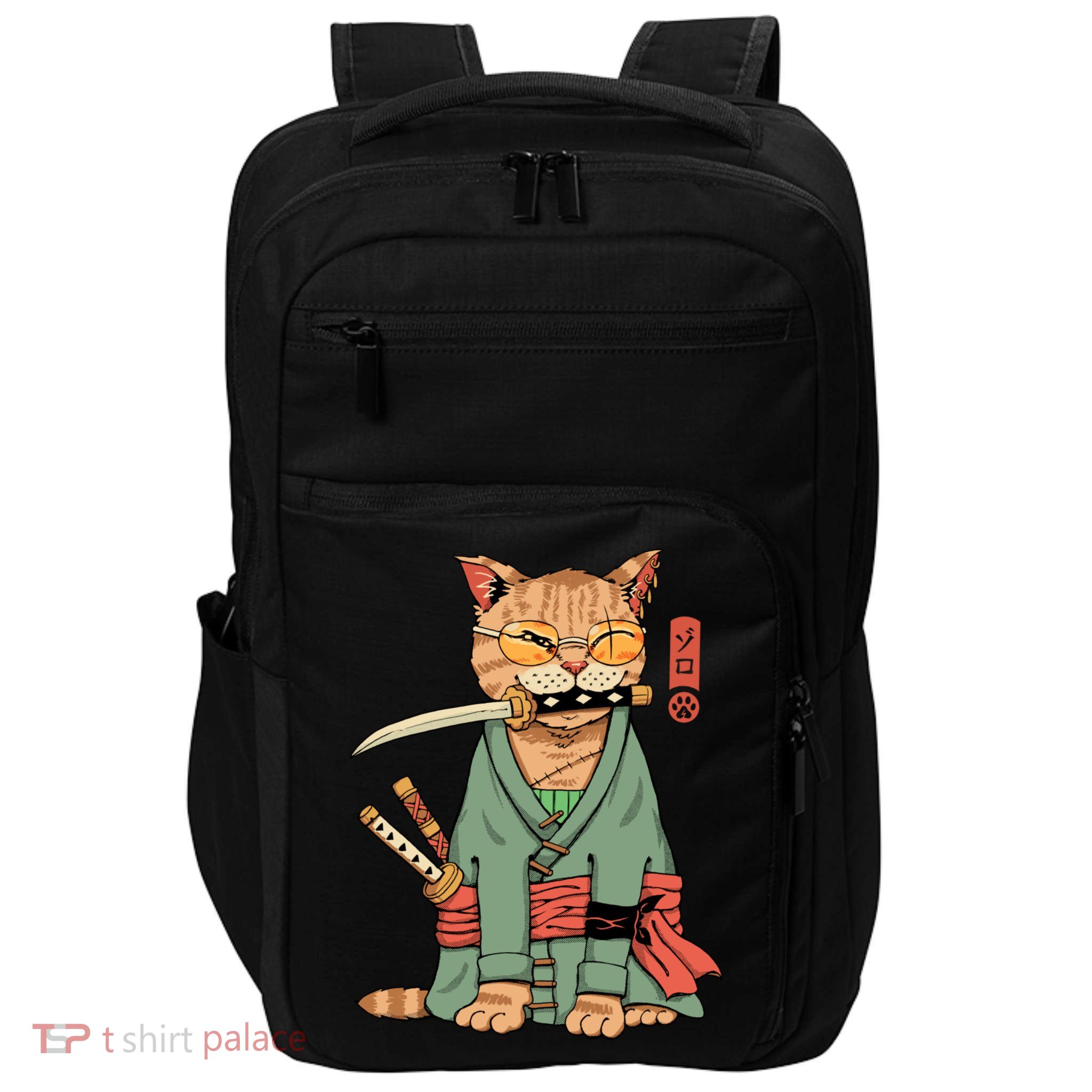 Vincent Trinidad Art Zoro Cat Warrior Impact Tech Backpack