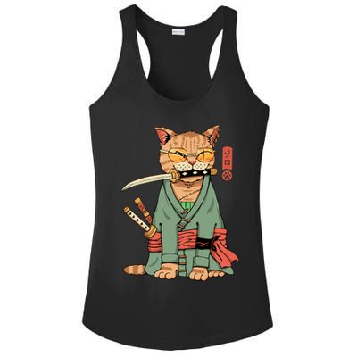 Vincent Trinidad Art Zoro Cat Warrior Ladies PosiCharge Competitor Racerback Tank