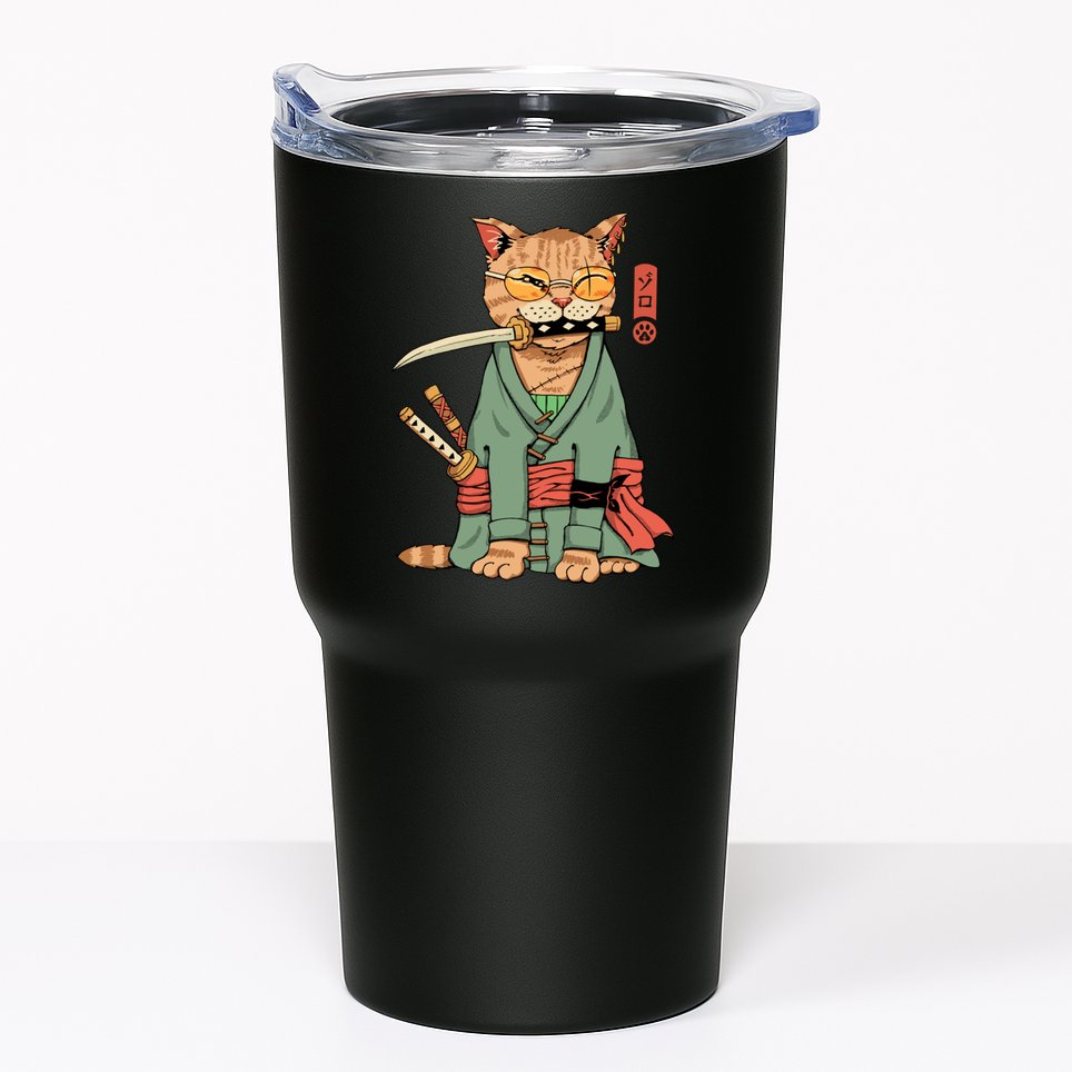 Vincent Trinidad Art Zoro Cat Warrior Tumbler